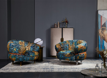 Armchair Club Lounge Designer TV Sofa Chair Chairs Upholstery Seat Furniture Textile